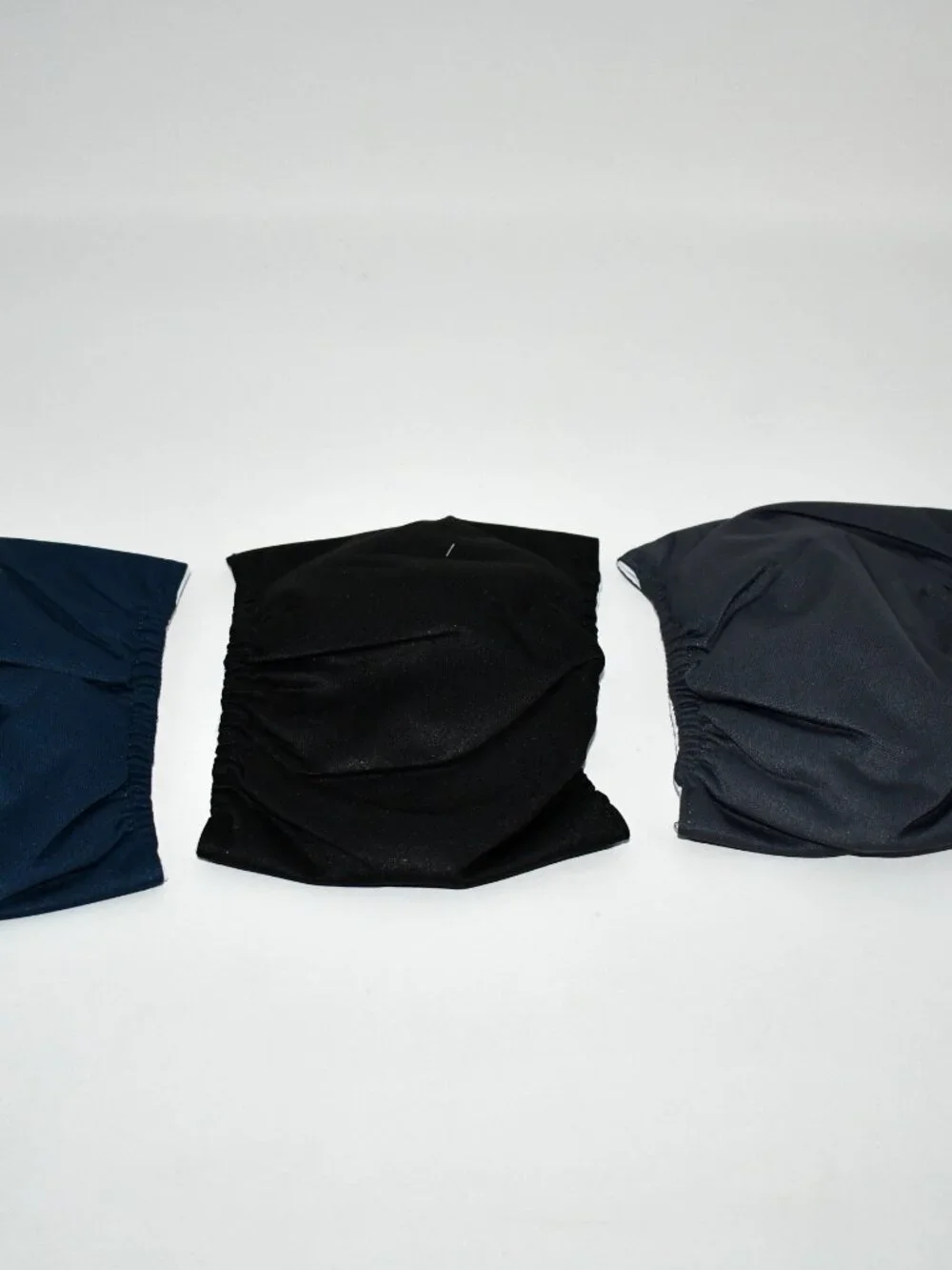 Wegreeco Washable Male Dog Belly Bands, 3-Pack, Black/ Charcoal/ Navy, XS, NWT